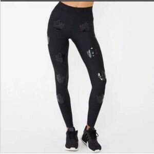 Ultracor Black with Rose Patterned Leggings | XS